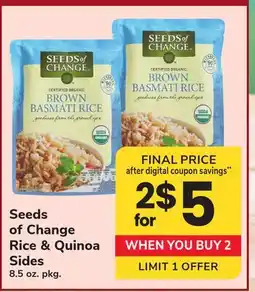ACME Seeds of Change Rice & Quinoa Sides offer