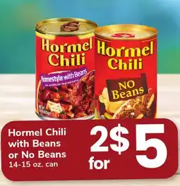 ACME Hormel Chili with Beans or No Beans offer