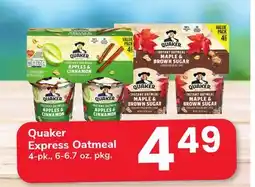 ACME Quaker Express Oatmeal offer