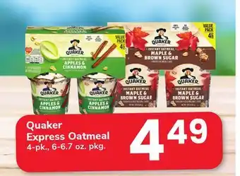 ACME Quaker Express Oatmeal offer