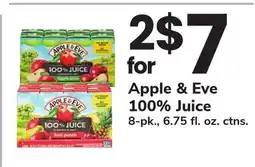 ACME Apple & Eve 100% Juice offer