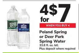 ACME Poland Spring or Deer Park Spring Water offer