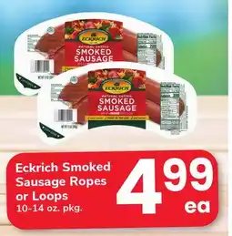ACME Eckrich Smoked Sausage Ropes or Loops offer