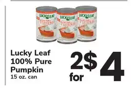 ACME Lucky Leaf 100% Pure Pumpkin offer