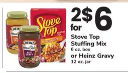 ACME Stove Top Stuffing Mix 6 oz. box or Heinz Gravy 12 oz. jar offer