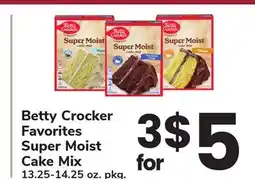 ACME Betty Crocker Favorites Super Moist Cake Mix offer
