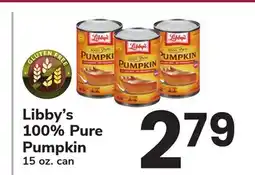 ACME Libby's 100% Pure Pumpkin offer