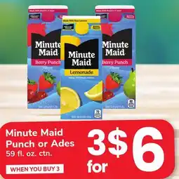 ACME Minute Maid Punch or Ades offer