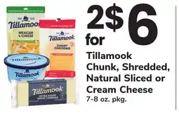 ACME Tillamook Chunk, Shredded, Natural Sliced or Cream Cheese offer