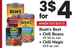 ACME Bush's Best Chili Beans 15-16 oz. can, Chili Magic 15.5 oz. can offer