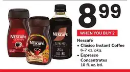 ACME Nescafé Clásico Instant Coffee 6-7 oz. pkg., Espresso Concentrates 10 fl. oz. btl offer