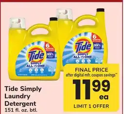 ACME Tide Simply Laundry Detergent offer