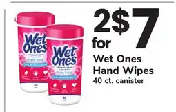 ACME Wet Ones Hand Wipes offer