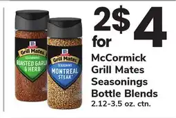 ACME McCormick Grill Mates Seasonings Bottle Blends offer