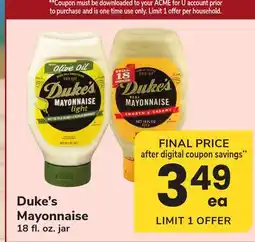 ACME Duke's Mayonnaise offer