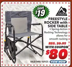 Big 5 GCI Outdoor Freestyle Rocker with Side Table offer