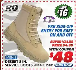 Big 5 Response Gear Desert 8 Men's Service Boots offer