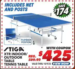 Big 5 Stiga XTR Indoor/Outdoor Table Tennis Table offer