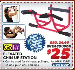 Big 5 GoFit Elevated Chin-Up Station offer