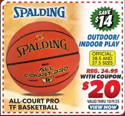 Big 5 Spalding All Court Pro TF Basketball offer