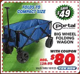 Big 5 Portal Big Wheel Folding Wagon offer