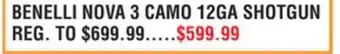 Dunham's Sports BENELLI NOVA 3 CAMO 12GA SHOTGUN offer