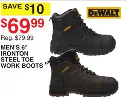 Dunham's Sports DEWALT MEN'S 6 IRONTON STEEL TOE WORK BOOTS offer