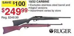 Dunham's Sports RUGER 10/22 CARBINE offer