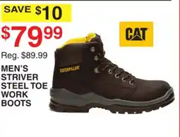 Dunham's Sports CAT MEN'S STRIVER STEEL TOE WORK BOOTS offer