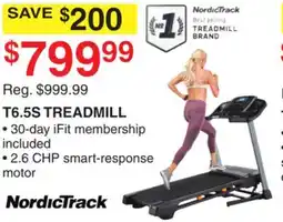 Dunham's Sports NORDICTRACK T6.5S TREADMILL offer
