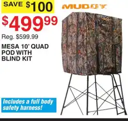 Dunham's Sports MUDDY MESA 10' QUAD POD WITH BLIND KIT offer