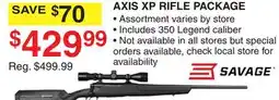 Dunham's Sports SAVAGE AXIS XP RIFLE PACKAGE offer