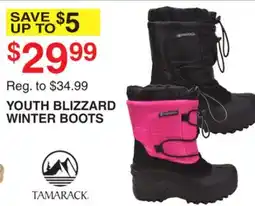 Dunham's Sports TAMARACK YOUTH BLIZZARD WINTER BOOTS offer