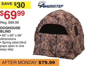 Dunham's Sports AMERISTEP DOGHOUSE BLIND offer