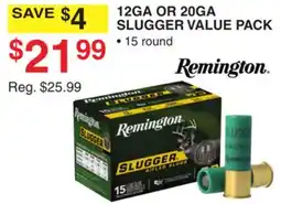 Dunham's Sports REMINGTON 12GA OR 20GA SLUGGER VALUE PACK offer