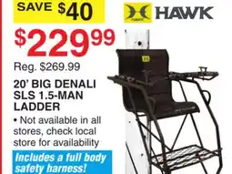 Dunham's Sports HAWK 20' BIG DENALI SLS 1.5-MAN LADDER offer