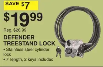 Dunham's Sports DEFENDER TREESTAND LOCK offer