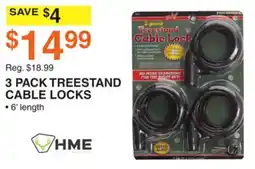 Dunham's Sports HME 3 PACK TREESTAND CABLE LOCKS offer