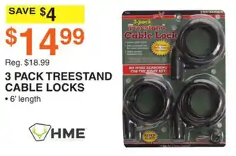 Dunham's Sports HME 3 PACK TREESTAND CABLE LOCKS offer