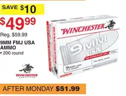 Dunham's Sports 9MM FMJ USA AMMO offer