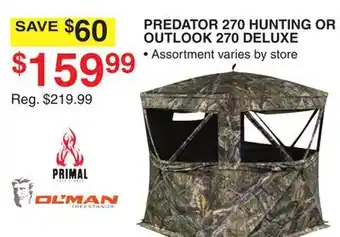 Dunham's Sports PREDATOR 270 HUNTING OR OUTLOOK 270 DELUXE offer
