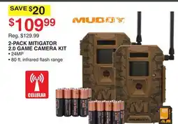 Dunham's Sports MUDDY 2-PACK MITIGATOR 2.0 GAME CAMERA KIT offer