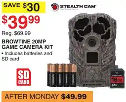 Dunham's Sports BROWTINE 20MP GAME CAMERA KIT offer