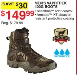 Dunham's Sports IRISH SETTER MEN'S VAPRTREK 400G BOOTS offer