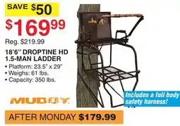 Dunham's Sports 18' 6 DROPTINE HD 1.5-MAN LADDER offer