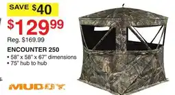Dunham's Sports MUDDY ENCOUNTER 250 HUB TO HUB offer