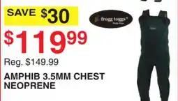 Dunham's Sports FROGG TOGGS AMPHIB 3.5MM CHEST NEOPRENE offer