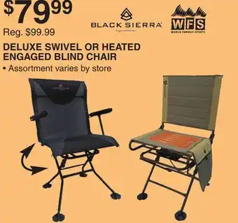 Dunham's Sports DELUXE SWIVEL OR HEATED ENGAGED BLIND CHAIR offer
