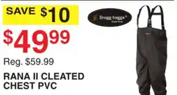 Dunham's Sports FROGG TOGGS RANA II CLEATED CHEST offer