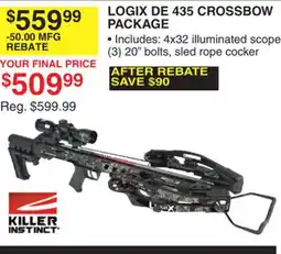 Dunham's Sports KILLER INSTINCT LOGIX DE 435 CROSSBOW PACKAGE offer